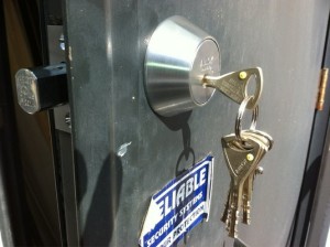 Abloy Protec2 Cylinder on Abloy Deadbolt Northshore