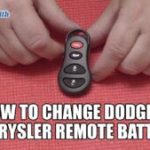 How to Replace Dodge Remote Battery