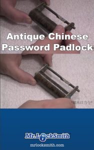 Antique Chinese Password Padlock